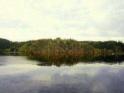 lake landscape nature trees