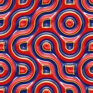 red and blue design of labirinth