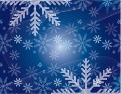 snowflakes background blue snowy