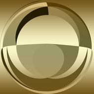 abstract round pattern in bronze color