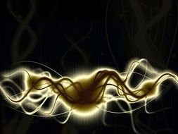 wave design abstract shiny energy