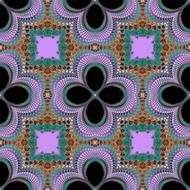 symmetric kaleidoscope ornament on background