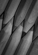 black and white picture of color pencils