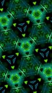 green abstract pattern