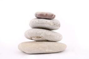 stack of four pebbles