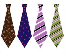 tie ties patterned design colorful