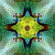 kaleidoscope digital art colorful