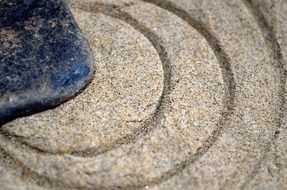 stone sand circle circles macro