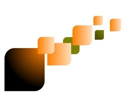 abstract orange design color