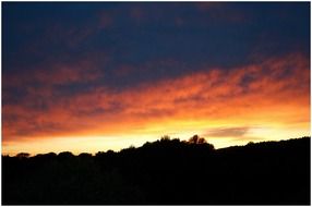 landscape sunset nature mountains