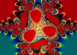 red fractal symmetry