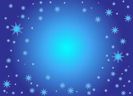 background blue christmas cold