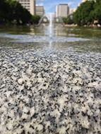 granite crystals water fountain