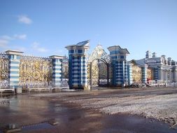 fence of the palace ensemble tsarskoe