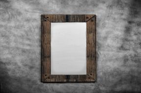 white old frame wooden