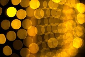 bokeh circles of light magic effect background