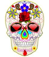 mexican sugar skull day dead