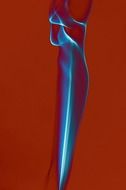 Blue flame silhouette