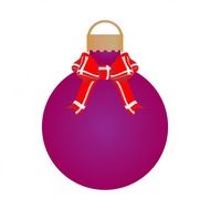 bauble call christmas purple