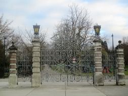 goal stone metal grid lanterns