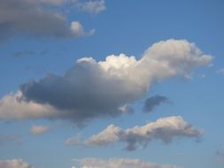 clouds sky the sun clear blue