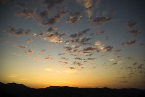 peaceful sky at twilight