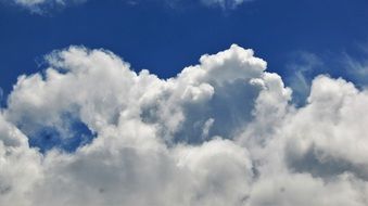 summer sky with white clouds