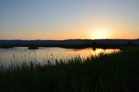 sunset sky landscapes horizon