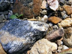 large stones in nature