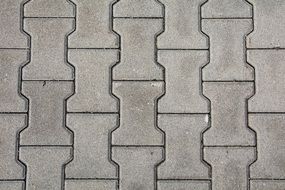 road grey ground paving stone