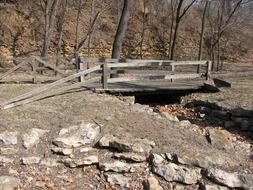 bridge fall autumn background