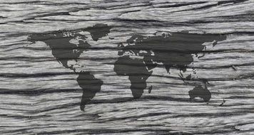 world map gray pattern