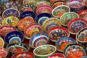 Colorful Turkish dishes