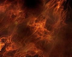 abstract background with fire flames