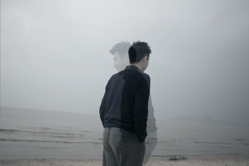 background heavy exposure beach