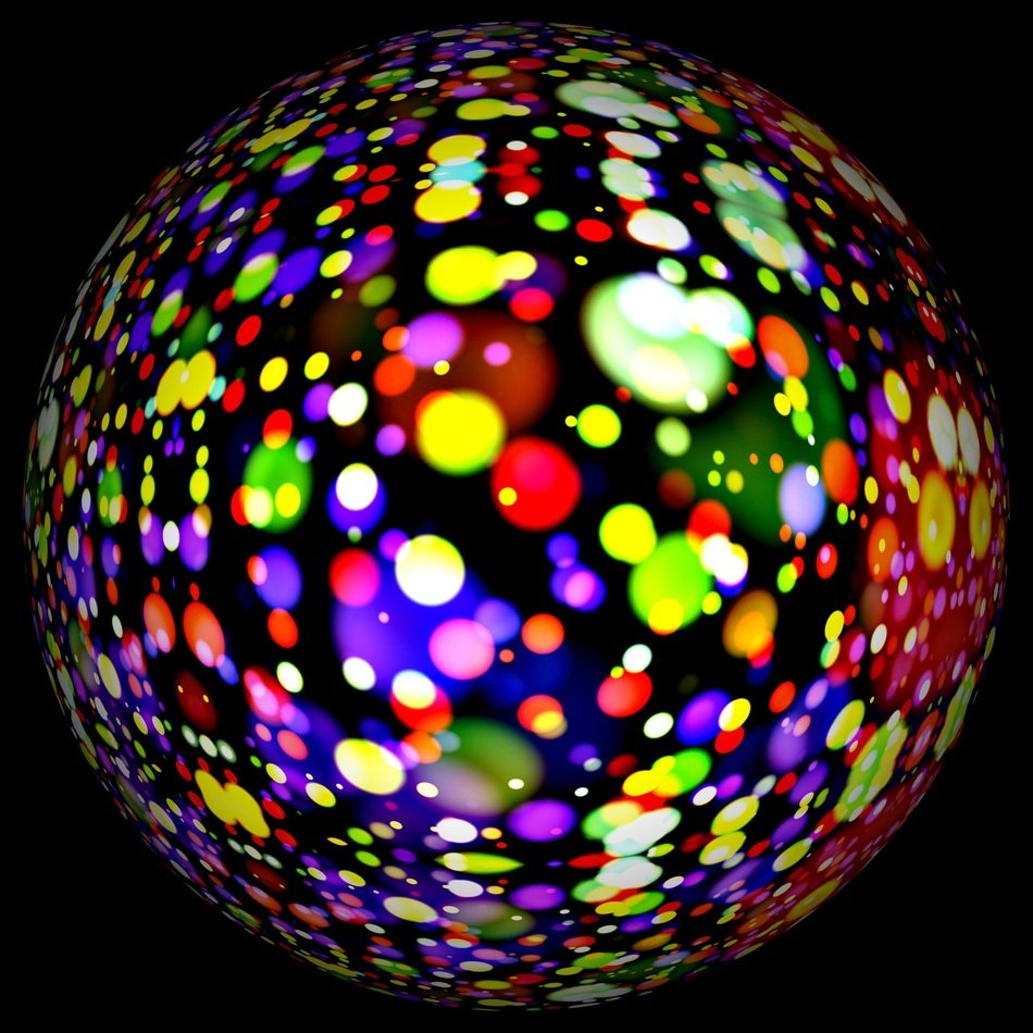 disco ball black color