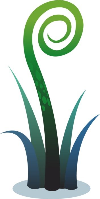 plants swirls leaves green leafy