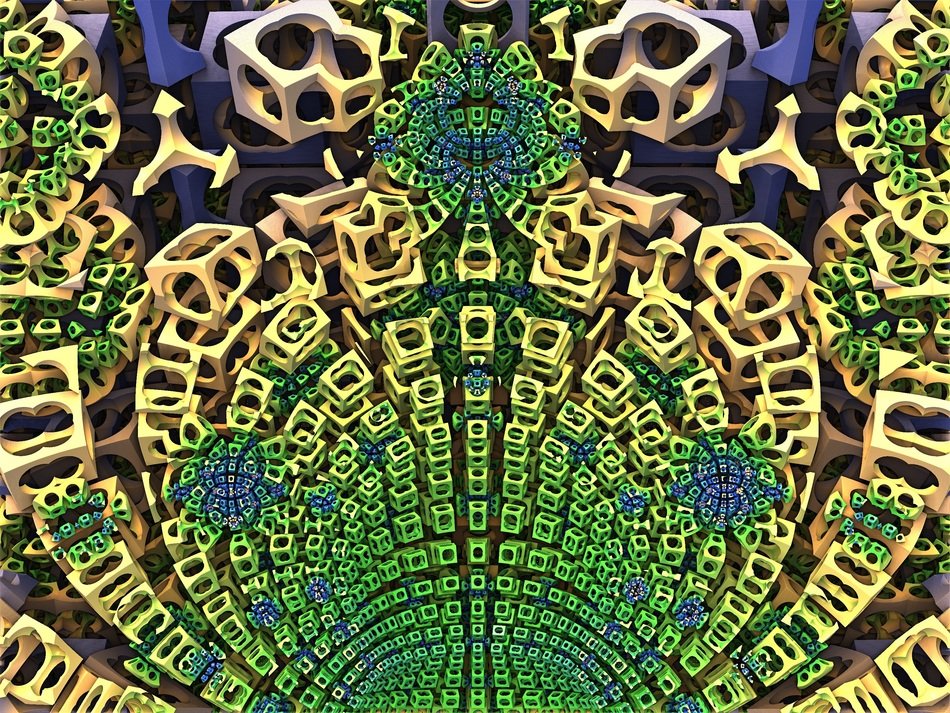 cube square 3d geometric design
