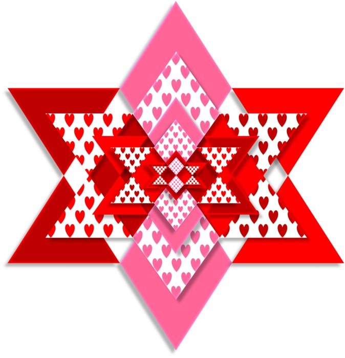 valentine heart love pattern