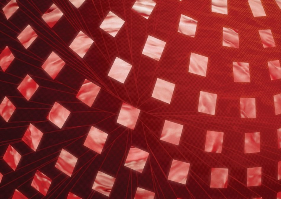 rectangles on a red background