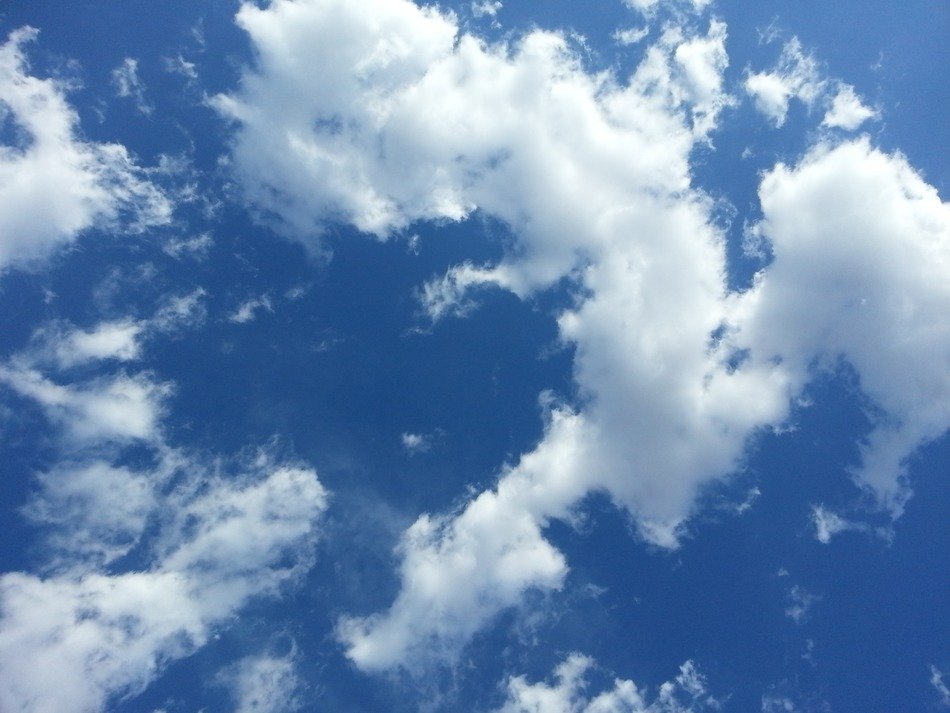 Clouds sky weather blue white air free image download