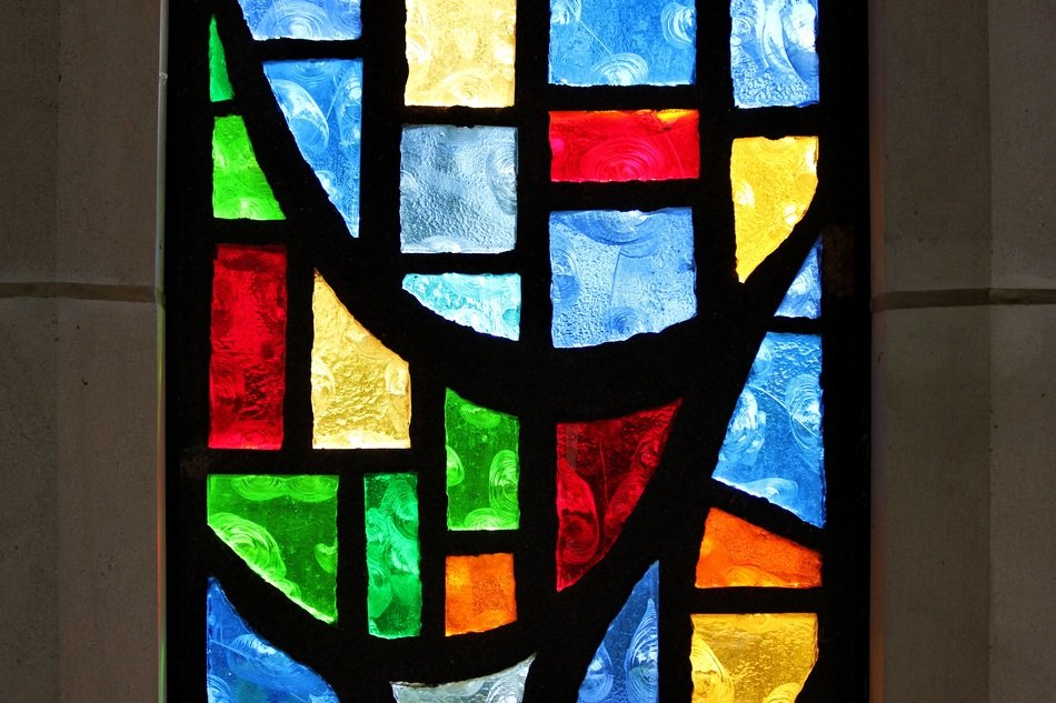stained glass old window