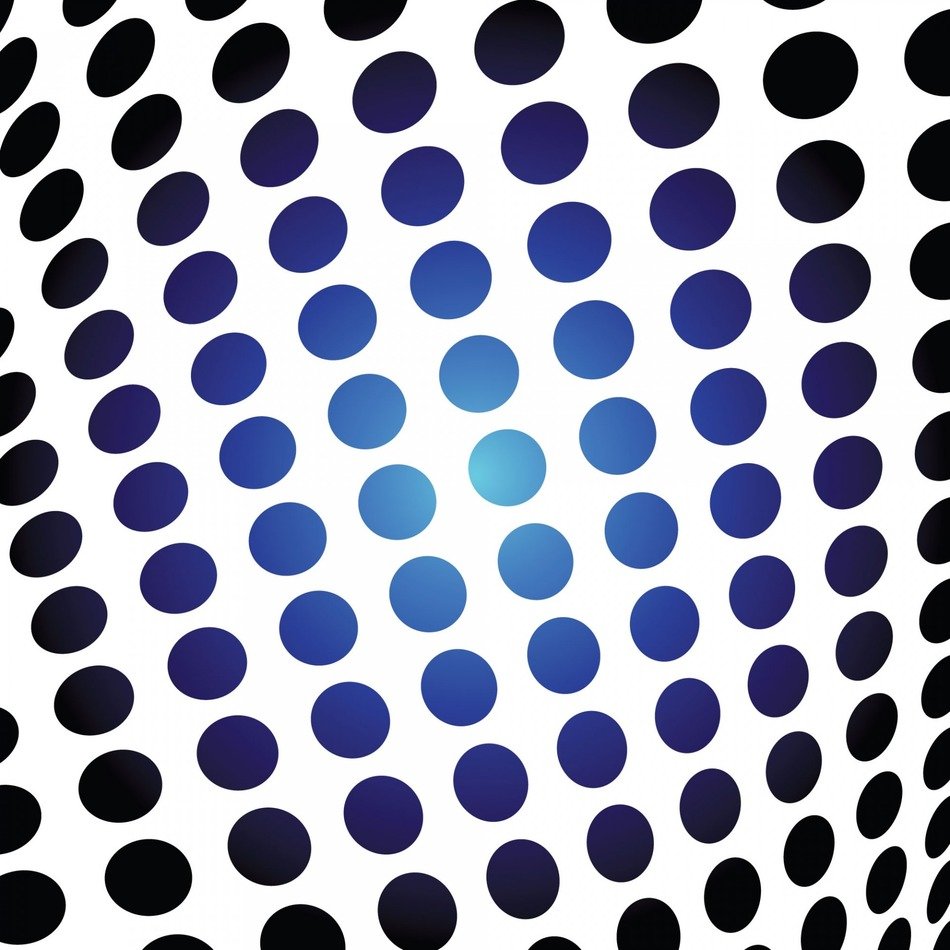 dots blue background fabric