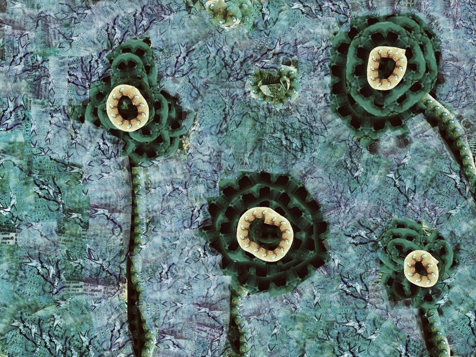 flower fabric brush abstract