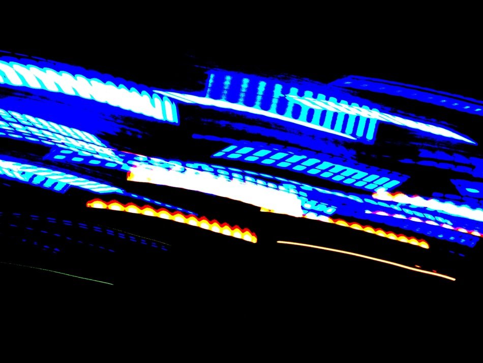 light blue movement lights