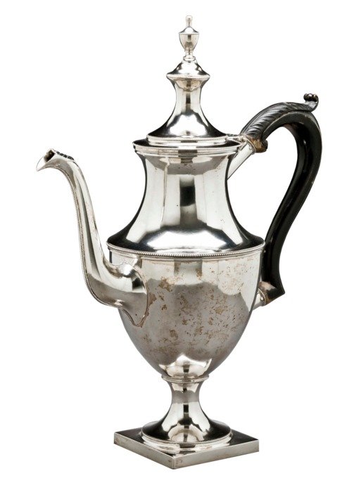 silver coffeepot antique