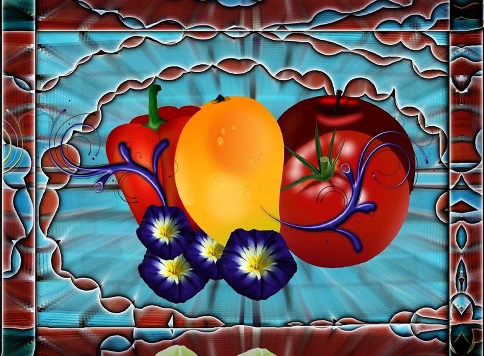 fruit bowl mace manga pepper