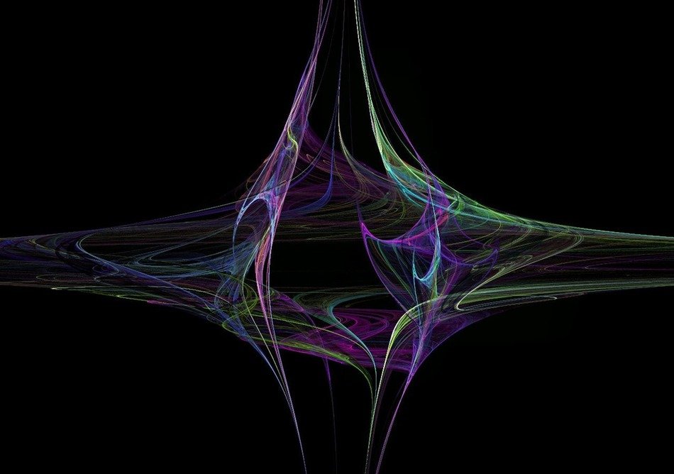 abstract black background curves