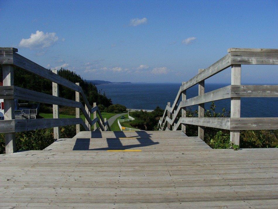 east coast lighthouse stairway ocean