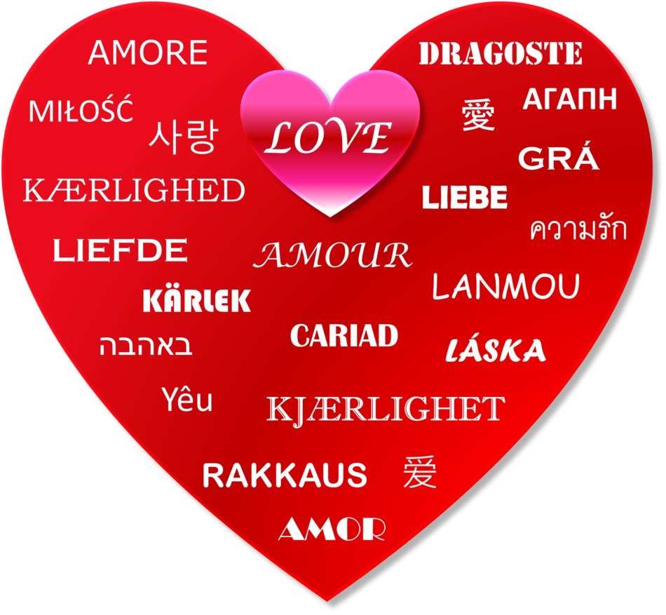 valentine heart love many